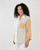 Shannon Passero Sand Color Block Cotton Gauze Shirt