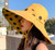 Winding River Yellow Polka Dot Reversible Sun Hat