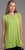 Shana Green Crinkle Sleeveless Flare Top