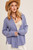 Hem & Thread Dusty Blue Cotton Gauze Shirt