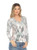 Inoah Ripple V-Neck Knit Top