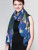 Sevya Blue Tulips Wool Shawl