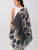 Sevya Black Tulips Wool Shawl