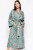 Sevya Blue Reva Block Print Kimono Robe