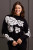 Tribal Black Jacquard Funnel Neck Sweater