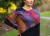 In Style Plum Boiled Wool Scarf
