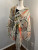 In Style Abstract Patterns Linen 3 in 1 Poncho/ Cape/ Scarf