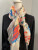 In Style Abstract Watercolor Linen 3 in 1 Poncho/ Cape/ Scarf