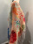 In Style Abstract Watercolor Linen 3 in 1 Poncho/ Cape/ Scarf