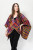 In Style Cascade Long Merino Wool Poncho