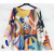LOOWIE Multicolor Abstract Printed Sweater
