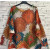LOOWIE Orange Floral Printed Sweater