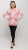 Miss Nikky Pink & White Feather Sweater