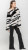 Miss Nikky Black & White Faux Fur Coat