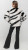 Miss Nikky Black & White Faux Fur Coat