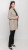 Miss Nikky Taupe Frayed Edge Cardigan