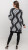 Miss Nikky Black & White Feather Cardigan