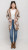 Miss Nikky Brown & White Feather Cardigan
