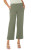 Liverpool Olive Stretch Twill Cargo Crop