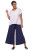  Tulip Navy Cotton Gauze Palazzo Pant
