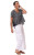 Tulip White Cotton Calista Cargo Pant