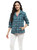 Parsley & Sage Teal Reversible Cotton Plaid Jacket