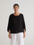 Cut Loose Rayon Parachute Balloon Sleeve Top