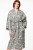 Sevya Silver Floral Rani Kimono Robe