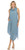 Inoah Denim Textured Knit Cowl Neck Tank Dress