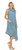 Inoah Denim Textured Knit Cowl Neck Tank Dress