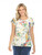 Inoah Color Pop Cap Sleeve Textured Top