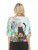 Inoah Misty Bloom Elbow Sleeve Top