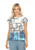 Inoah Blue Print Knit Tee