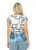 Inoah Blue Print Knit Tee