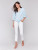 Charlie B Chambray Tencel Front Tie Blouse