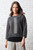 Olivia Black Cotton Linen Mesh Knit Topper