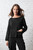 Olivia Black Pima Cotton Hi-Low Top