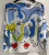LOOWIE Blue Picasso Abstract Printed Sweater