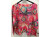 LOOWIE Fuchsia Tribal Ikat Printed Sweater