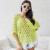 LOOWIE Lime Italian Cotton Crochet Open Beach Top