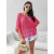 LOOWIE Fuchsia Italian Cotton Crochet Open Beach Top