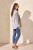 Tribal Grey Stripe Removeable Hem