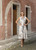 Cherishh Beige Linen Floral Collared Dress