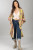 Saachi Light Green Ikat Stripe Jacket