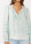 Lovestitch Floral Embroidered Split Neck Blouse