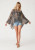 Lovestitch Sheer Floral Asymmetric Blouse