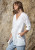 Lovestitch White Roll Tab Sleeve Tunic
