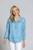 APNY Denim Tencel Grommet Henley Shirt 