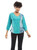 Parsley & Sage Turquoise Crackle Jersey Top
