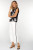 Liverpool Black & White Floral Sleeveless Knit Top